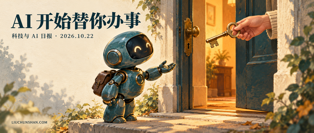 科技与 AI 日报｜2026-10-22：本地编码模型上新，Agent 学着接管账号与购物