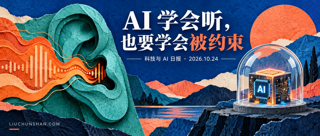 科技与 AI 日报｜2026-10-24：AI 学会听，也要学会被约束
