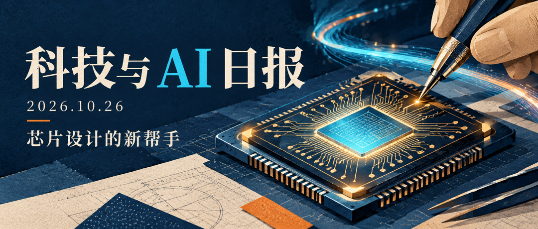 科技与 AI 日报｜2026-10-26：芯片设计有了专用 AI，小平板换上 OLED